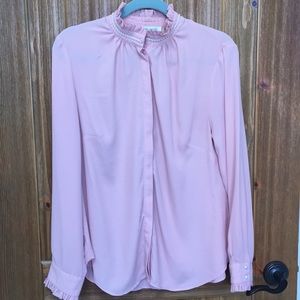 🌞Pink Rose + Olive blouse L🌞